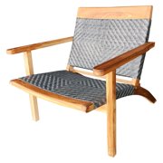 Chic Teak Teak Wood Barcelona Patio Lounge Chair