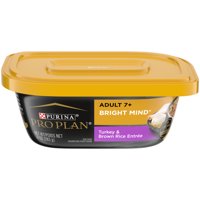 (8 Pack) Purina Pro Plan Senior Gravy Wet Dog Food, SENIOR Bright Mind Turkey & Brown Rice Entree, 10 oz. Tubs