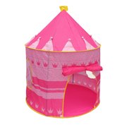 Children Play Princess Tent Pink - Tent for Girl Castle for Indoor/Outdoor Use With Glow in the Dark Stars Foldable with Carry Case - Creatov