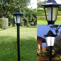 25.59 in. Weatherproof Garden Solar Powered Led Lantern Light Lamp Outdoor Lamp Yard Patio Decor