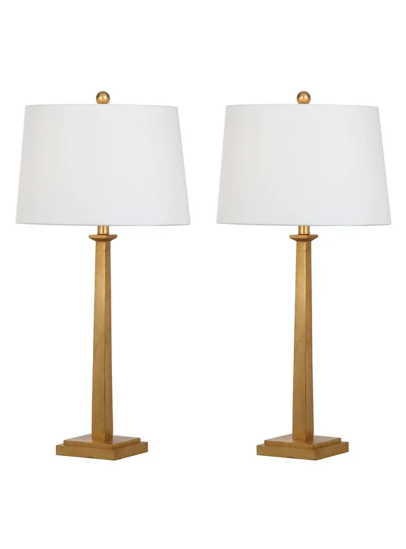 SAFAVIEH Andino Modern 31.5 In. High Table Lamp, Gold, Set of 2