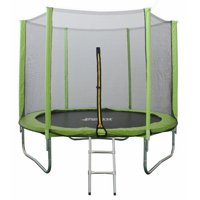 North Gear 8 Foot Trampoline Set with Safety Enclosure and Ladder