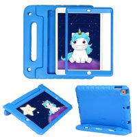 HDE iPad 7th Generation Case for Kids with Built-in Screen Protector iPad 10.2 inch 2019 Case for Kids Shock Proof Protective Heavy Duty Cover with Handle Stand for 2019 Apple iPad 10.2 - Blue