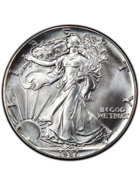 1987 American Silver Eagle 1 oz Silver Coin