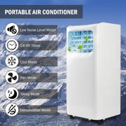 "New" Global Air YPK2-10C -6000 BTU (10,000 BTU ASHRAE) 3 in 1 "Ultra Compact" Portable Air Conditioner, Fan and Dehumidifier with Remote Control - White