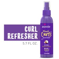 Aussie Miracle Curls Curl Refresher Spray Gel, Max Hold, 5.7 Fl Oz