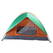 Tent for Kids, Princess Castle Play House for Child, Orange & Green Outdoor Indoor Portable Kids Children Play Tents for Girls, Birthday Gift 2-Person Double Door Camping Dome Tent for Boys