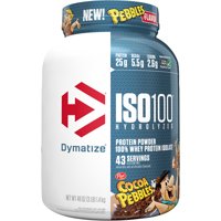 Dymatize ISO100 Hydrolyzed Whey Isolate Protein Powder, Cocoa Pebbles, 3 lb