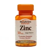 Zinc High Potency Mineral Supplement Caplets, 50 Mg By Sundown, 100 Ea