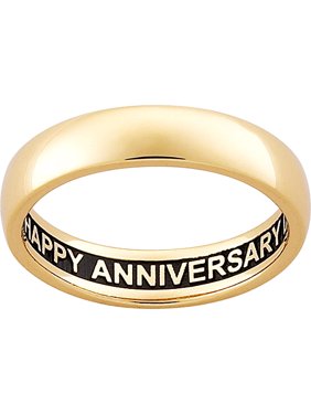 Personalized Gold-Plated Band with Message Inside