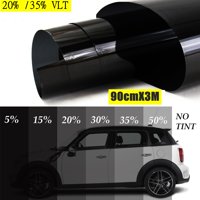 1Pcs 35"x10ft Car Window Tint Film Roll Professional 15% 20% 35% Medium Shade Car Auto Glass Black-Grey