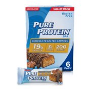 Pure Protein Bars, Chocolate Salted Caramel, 19g Protein, 1.76 Oz, 6 Ct
