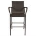 image 4 of BCP Set of 2 Outdoor Brown Wicker Barstool Outdoor Patio Furniture Bar Stool