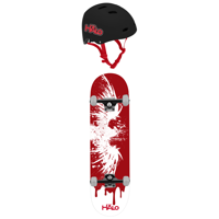 Halo Rise Above Skateboard Combo, Red