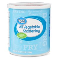(2 Pack) Great Value All-Vegetable Shortening, 48 oz