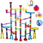 JINGPENG Marble Run Race Track Game Premium Set 152 Pieces, Construction Building Blocks Toys, Educational STEM Toy for Kids Toddlers Boys and Girls