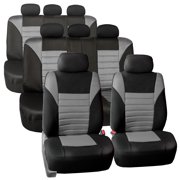 3 Row 8 Seaters SUV Seat Covers for Auto 3D Mesh Gray Black Full 3 Row Covers Set For SUV Van