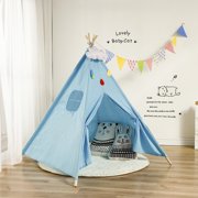 Kids Teepee Indian Tent for Kids for Children Playhouse Sleeping Dome 3.6Feet High Durable Teepee Kids Tent  Toddlers  Dogs  Indoor - Outdoor Tee Pee Tent  Boy Girls Gift