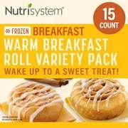 Nutrisystem Frozen Warm Breakfast Rolls Variety Pack, 15 Count