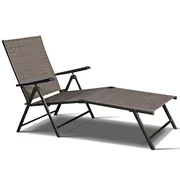 Chaise Lounge Adjustable Patio Poolside Recliner Chair Outdoor