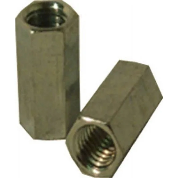 SteelWorks 11843 Steel Coupling Nut, 1/4"-20, Zinc Plated, Each