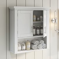 RiverRidge Somerset Collection 2-Door Bathroom Storage Wall Cabinet