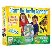 Insect Lore Caterpillars to Butterfly Kit, Deluxe 18 Voucher For 5 Caterpillars, Butterfly Growing Garden