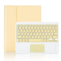 moobody Keyboard Case with Detachable Bluetooth Keyboard Touchpad/Pen Slot Compatible with 2019ipad 10.2/ air 10.5/ pro10.5 Yellow