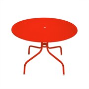 39.25" Red Retro Metal Tulip Outdoor Dining Table
