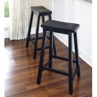 Powell "Antique Black" with Sand Through Terra Cotta Bar Stool, 29" Seat Height