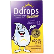 Ddrops Booster Liquid Vitamin D3 600 IU 0 09 fl oz 2 8 ml
