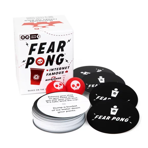 Fear Pong: Internet Famous Refreshed - Newly Updated Crazy Dares Perfect for Parties, Game Nights, Gatherings