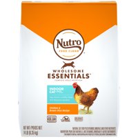 NUTRO WHOLESOME ESSENTIALS Natural Dry Cat Food, Indoor Cat Adult Chicken and Brown Rice Recipe, 14 lb. Bag