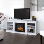 Fresno Electric Fireplace in White by Real Flame