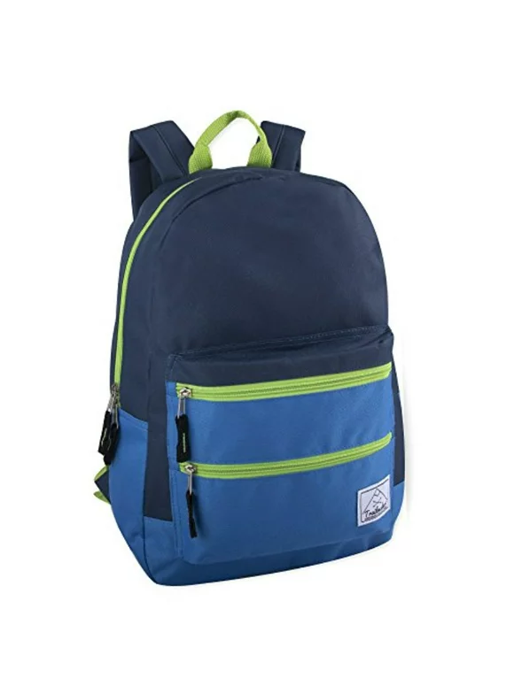 Trailmaker, Multi-Color backpack with adjustable padded shoulder straps - Navy Blue
