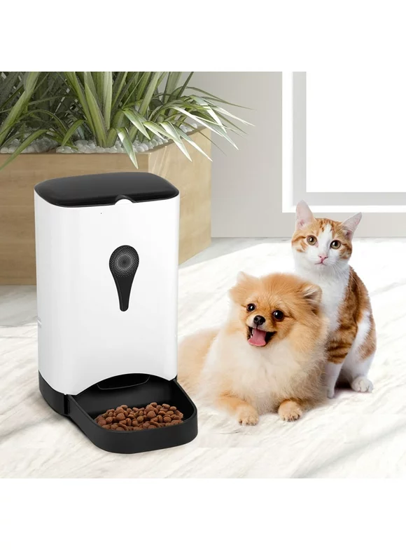 Gymax Automatic Pet Feeder for Dog Cat Food Dispenser Voice Recorder Timer Programable