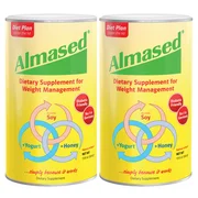 (2 pack) Almased Meal Replacement Shake, Multi Protein Powder, 17.6 oz