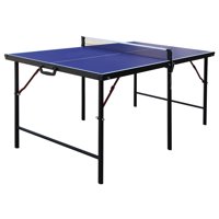 Hathaway Crossover Portable Table Tennis Table, 60-in, Blue