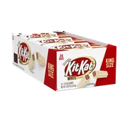 Kit Kat, King Size Crisp Wafers in White Crme Candy Bar Box, 3 Oz., 24 Ct.