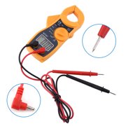 Pro Digital Multimeter LCD Clamp AC DC Voltage Current AMP OHM Tester w/ Lead