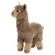 TheMogan 11" Loverly Alpaca Tan Soft Fluffy Plush Stuffed Farm Animal Toy Tan