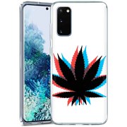 TalkingCase Clear Phone Case Samsung Galaxy S20 FE 4G/5G,Not S20SM-G780F,Weed 3D Print,Light Weight,Flexible,Soft Touch Cover,Anti-Scratch