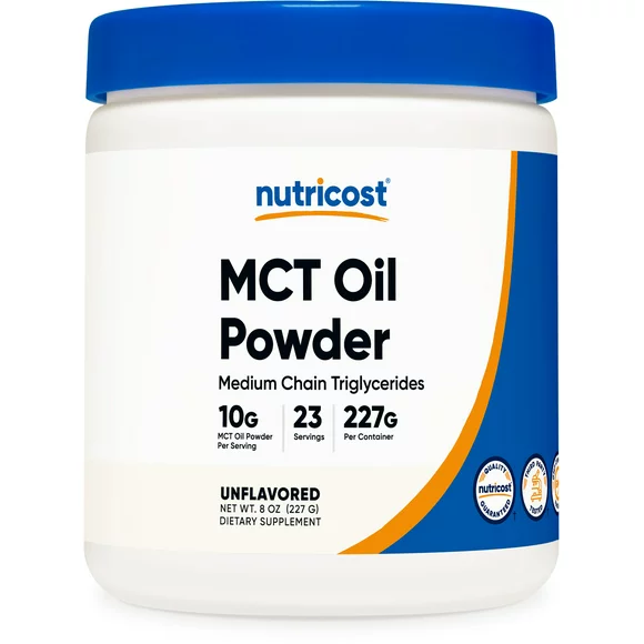 Nutricost MCT Oil Powder 8oz - Supplement Best For Keto, Ketosis, and Ketogenic Diets