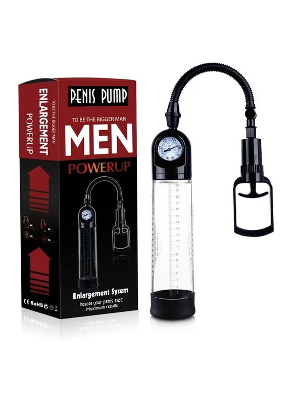 Centerel Vacuum Penis Pump Manual Penis Enlarger for Male Erection & Enhancement, Penis Massage & Stimulation Device