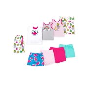 Little Star Organic Toddle Girl 100% Organic Cotton Star-Pack Mix 'n Match Outfits, 8pc Gift Bag Set