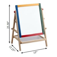 Omni Wooden Toys 969029 Double Sided 2 In 1 Magnetic Art Easel