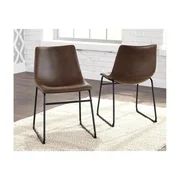 Signature Design by Ashley Centiar Dining Side Chair, Set of 2, Brown/Black