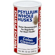 Yerba Prima Psyllium Whole Husks, Colon Cleanser 12 oz (Pack of 3)