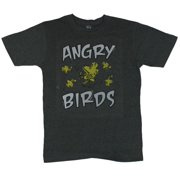 Peanuts Mens T-Shirt - "Angry Birds" 5 Upset Woodstock Images (Medium)