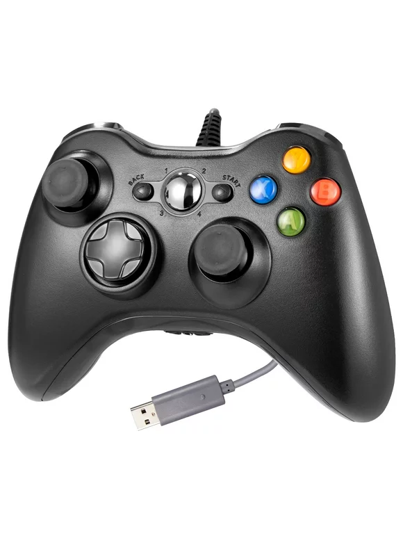 LUXMO Wired Xbox 360 Controller Gamepad Joystick Compatible with Xbox 360 /PC/ Windows 7 8 10